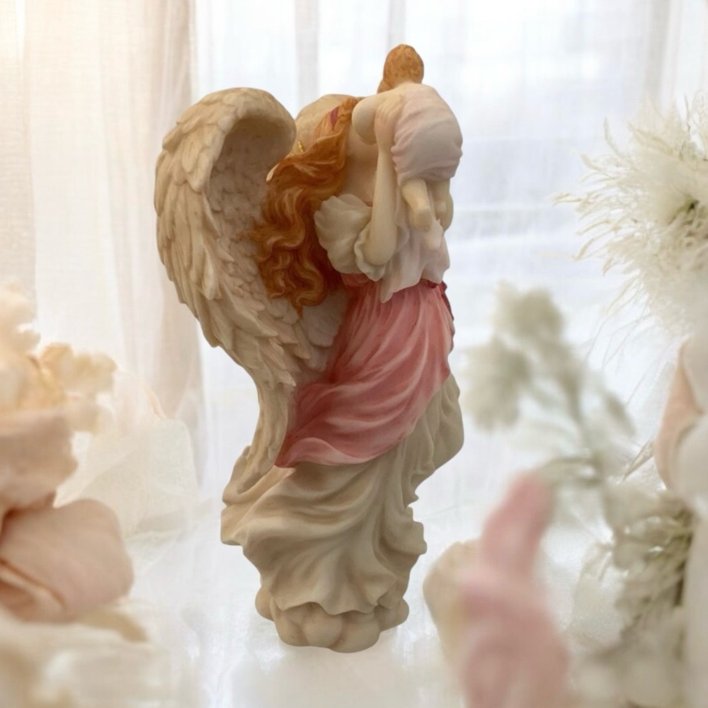 Angel Statue Motherhood Series Mariah, ‘Heavenly Joy” By Roman Seraphim Classics - Picture 5 of 10